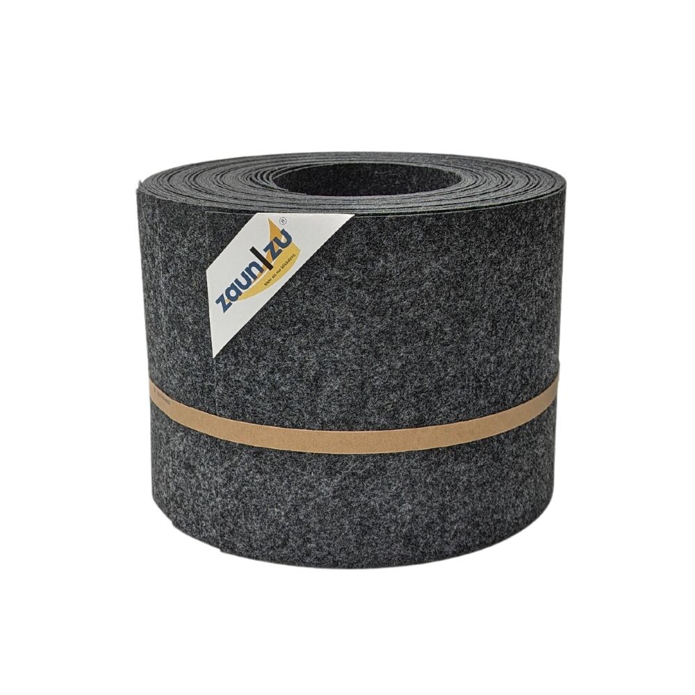 zaun zu® Sichtschutzstreifen Design Vlies für Doppelstabmatten Anthrazit 10x 2,55m