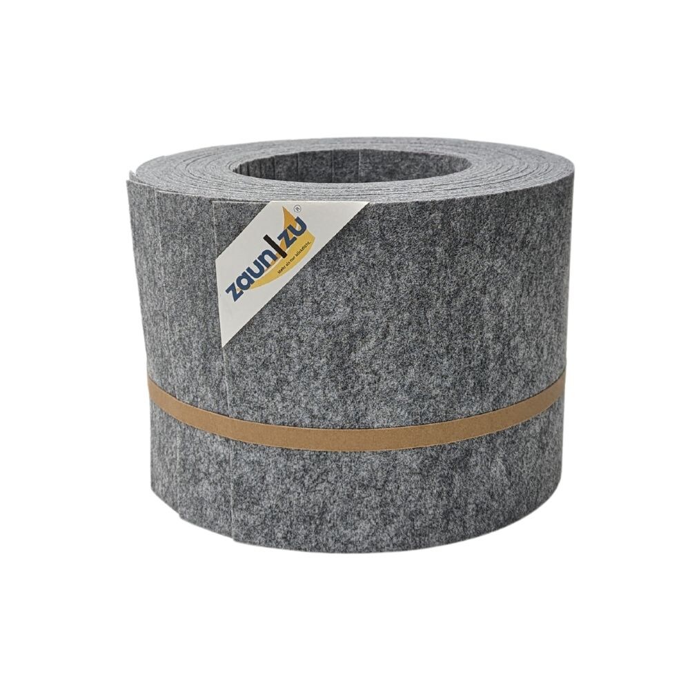 zaun zu® Sichtschutzstreifen Design Vlies für Doppelstabmatten Hellgrau 10x 2,55m