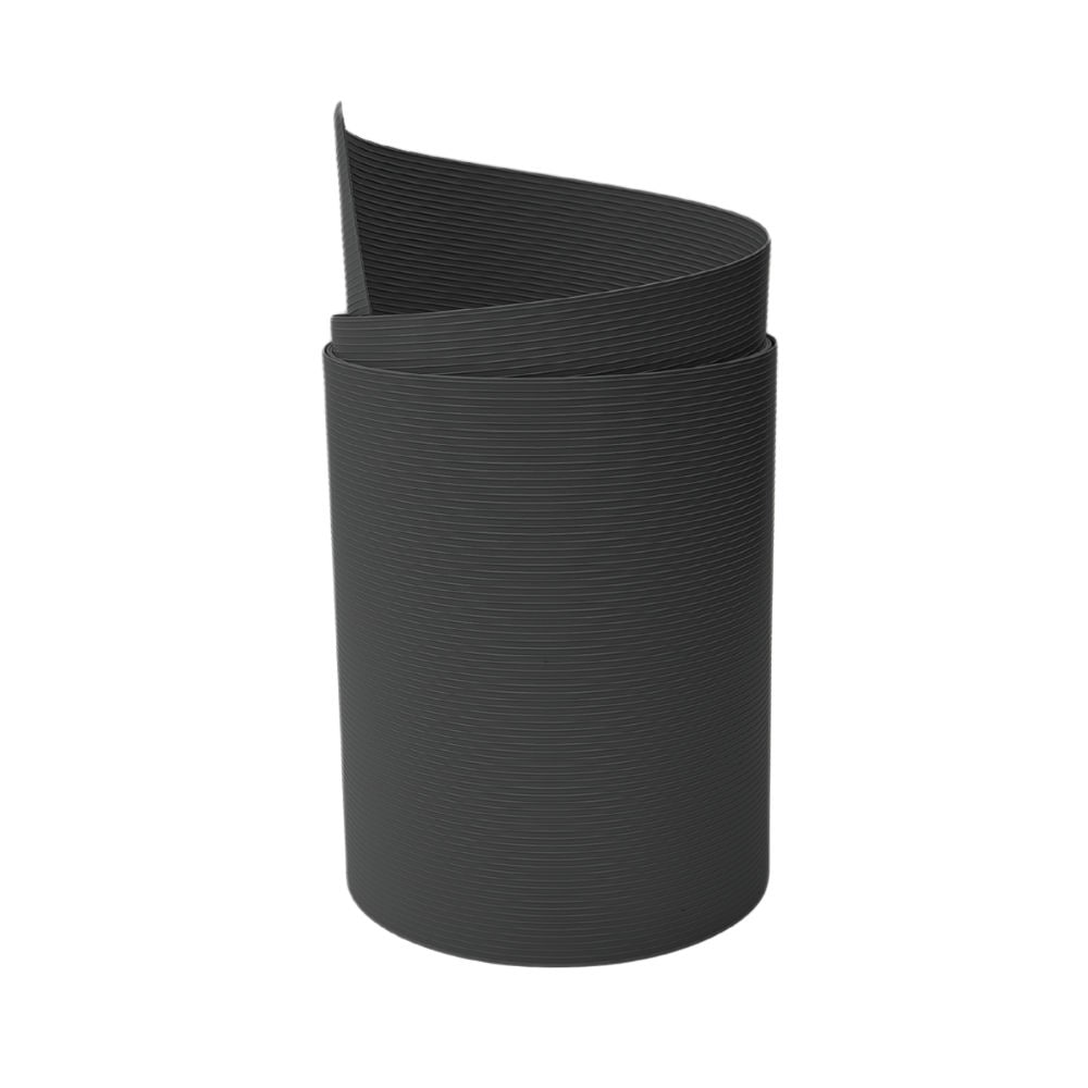 zaun|zu&reg; Sichtschutzstreifen Rille Maxi Einzelstreifen Sichtschutz 24cm hoch Anthrazit 2,05m - Bild 1