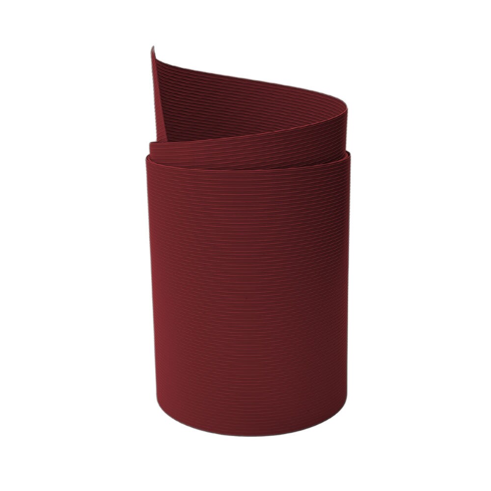 zaun|zu&reg; Sichtschutzstreifen Rille Maxi Einzelstreifen Sichtschutz 24cm hoch Bordeauxrot 2,05m - Bild 1