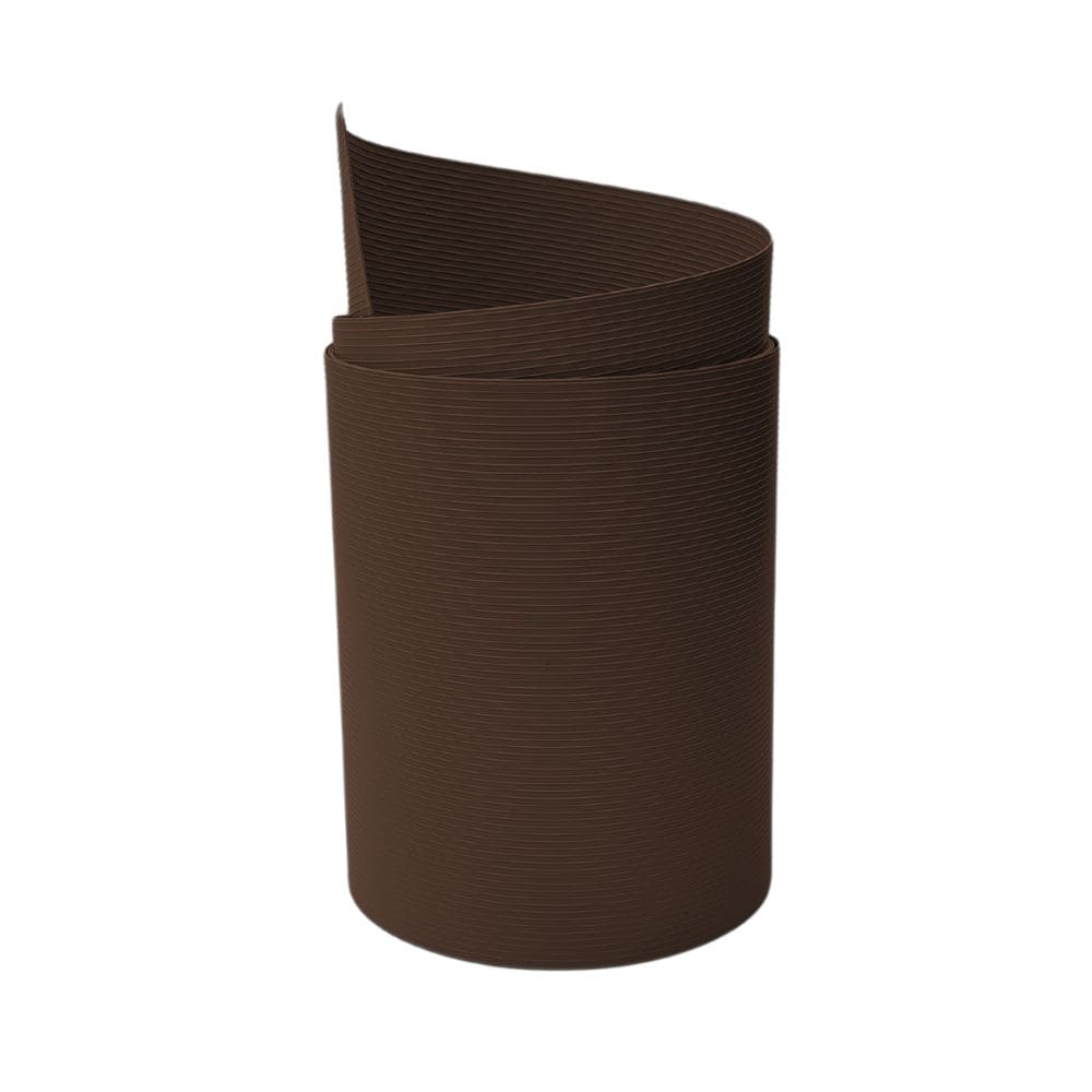 zaun|zu&reg; Sichtschutzstreifen Rille Maxi Einzelstreifen Sichtschutz 24cm hoch Braun 2,05m - Bild 1