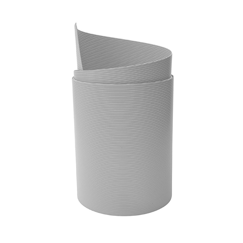 zaun|zu&reg; Sichtschutzstreifen Rille Maxi Einzelstreifen Sichtschutz 24cm hoch Lichtgrau 2,05m - Bild 1