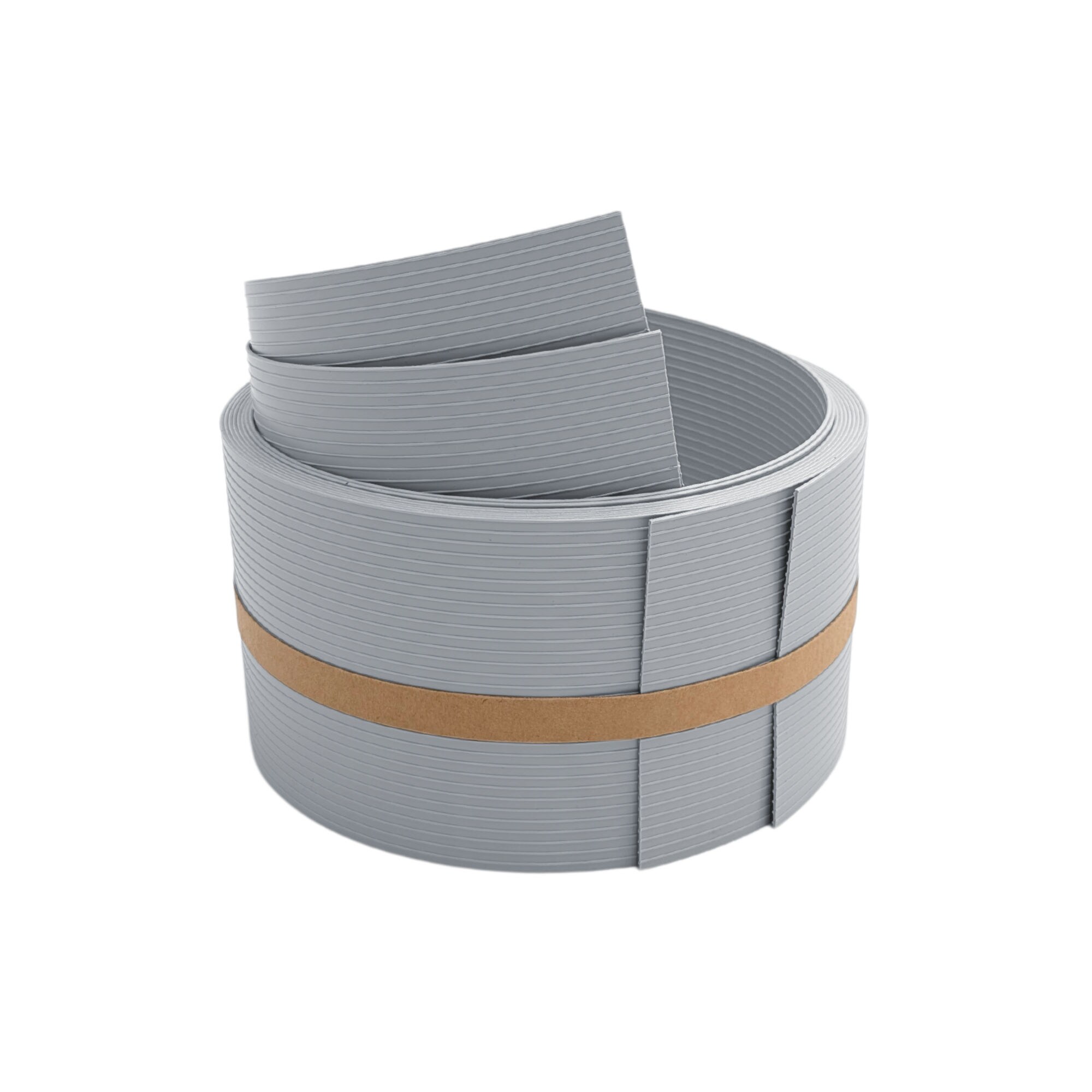 zaun|zu&reg; Sichtschutzstreifen RILLE HALBE f&uuml;r Doppelstabzaun Fenstergrau 2,55m - Bild 1