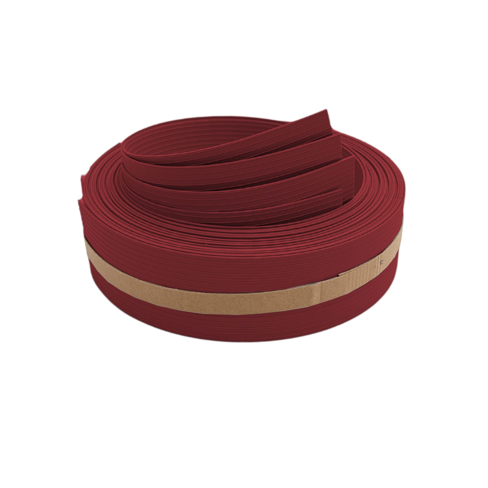 zaun|zu&reg; Sichtschutzstreifen RILLE VIERTEL Set Sichtschutz f&uuml;r Doppelstabz&auml;une Bordeauxrot 2,55m - Bild 1