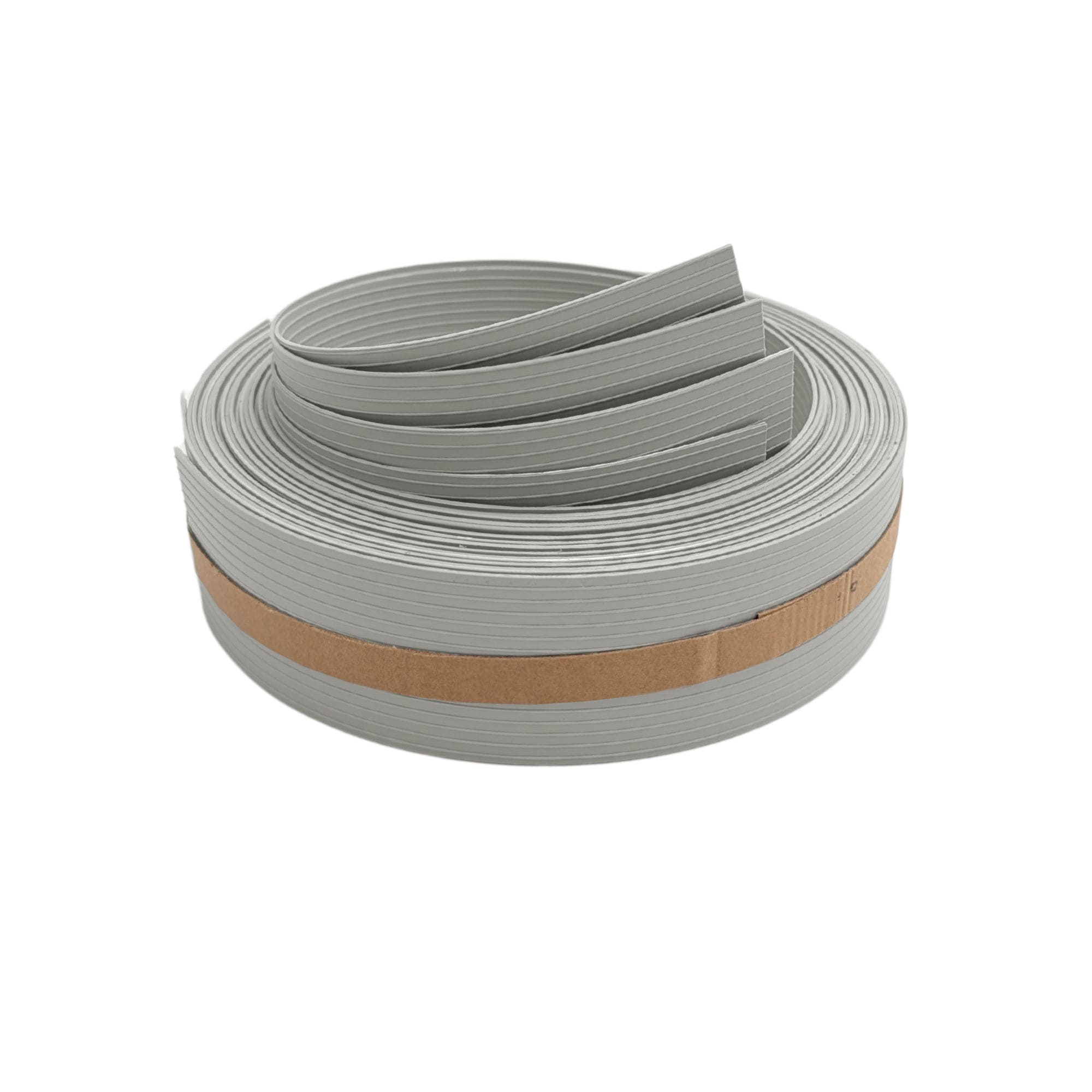 zaun|zu&reg; Sichtschutzstreifen RILLE VIERTEL Set Sichtschutz f&uuml;r Doppelstabz&auml;une Steingrau 2,55m - Bild 1