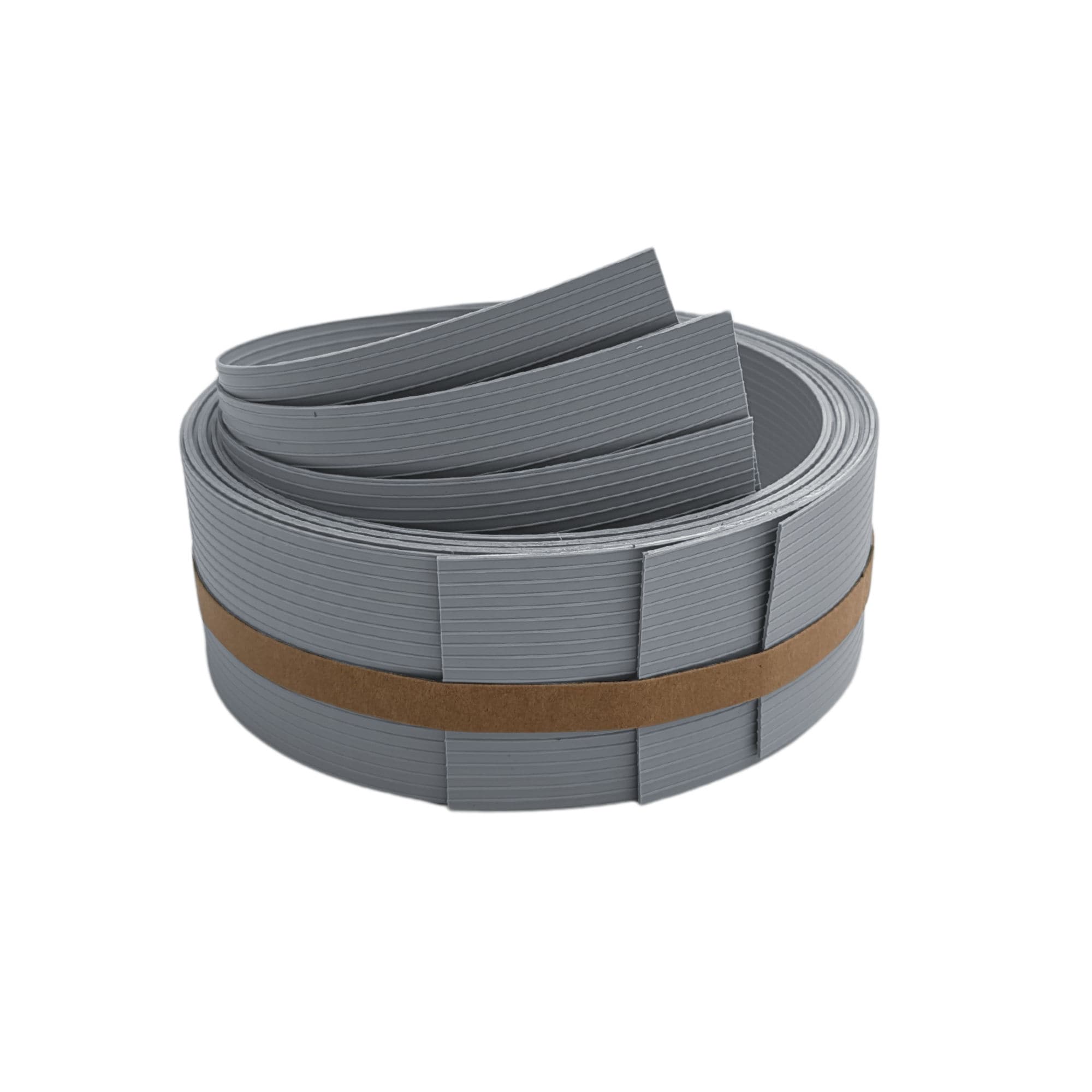 zaun|zu&reg; Sichtschutzstreifen RILLE DRITTEL Set f&uuml;r Doppelstabzaun Fenstergrau 2,55m - Bild 1