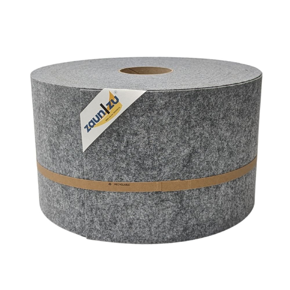 zaun|zu&reg; Sichtschutzstreifen Design Vlies f&uuml;r Doppelstabmatten Hellgrau 50m - Bild 1