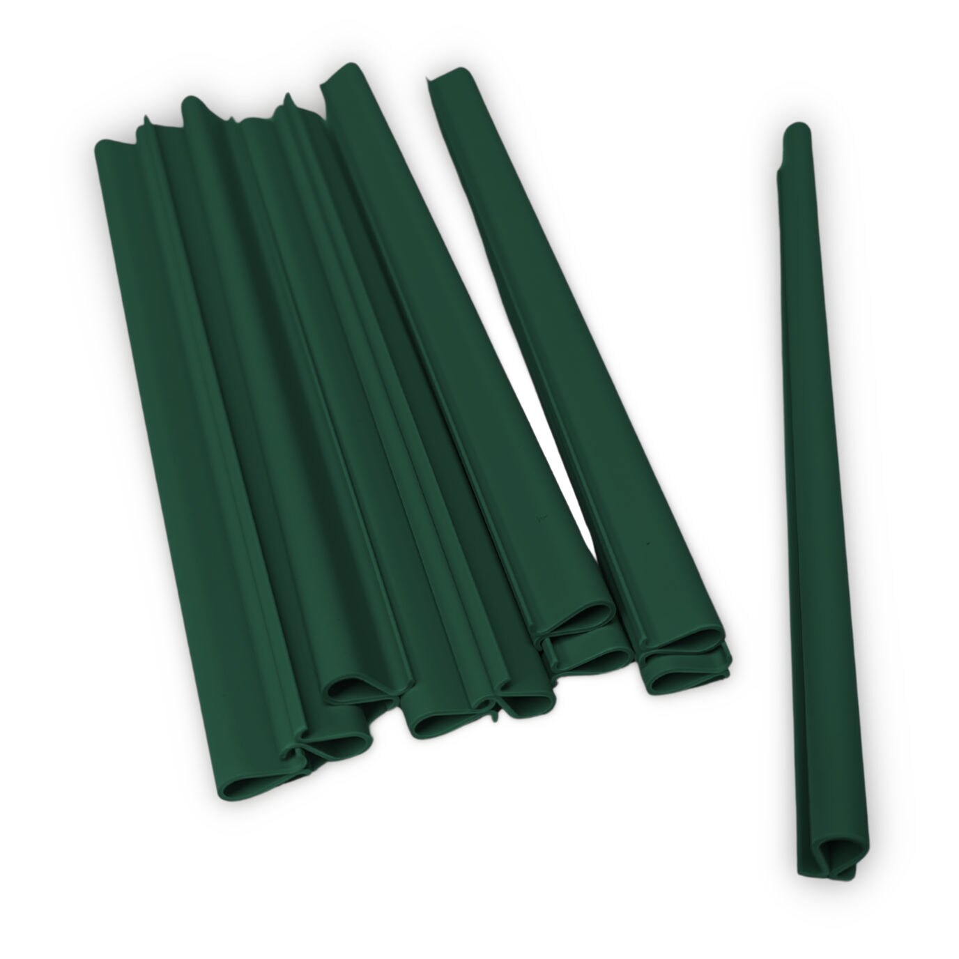 zaun|zu&reg; Schiene Klemmschiene OMEGA-Clip Gr&uuml;n 20er Pack - Bild 1