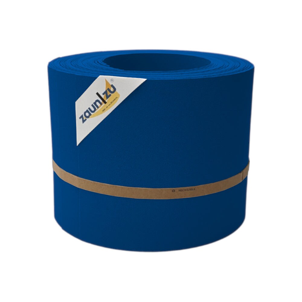 zaun zu® Sichtschutzstreifen PP Sichtschutzstreifen Doppelstabzaun Enzianblau,10x 2,55m