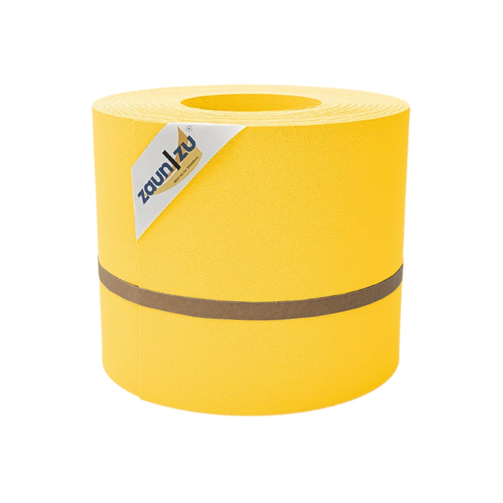 zaun|zu&reg; Sichtschutzstreifen Premium f&uuml;r Doppelstabmatten Zaunblende Gelb, 26m - Bild 1