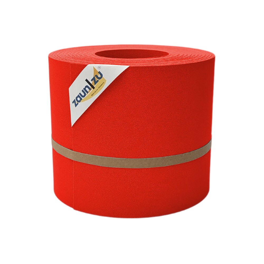 zaun zu® Sichtschutzstreifen Premium für Doppelstabmatten Zaunblende Rot, 26m