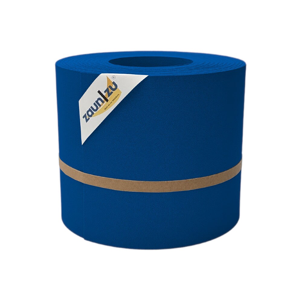 zaun zu® Sichtschutzstreifen Premium für Doppelstabmatten Zaunblende Enzianblau, 26m