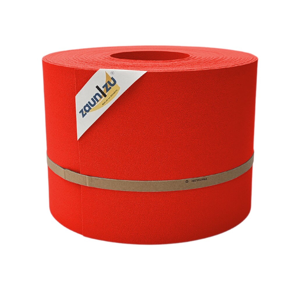 zaun zu® Sichtschutzstreifen PP für Doppelstabmatten Zaunblende Rot, 35m