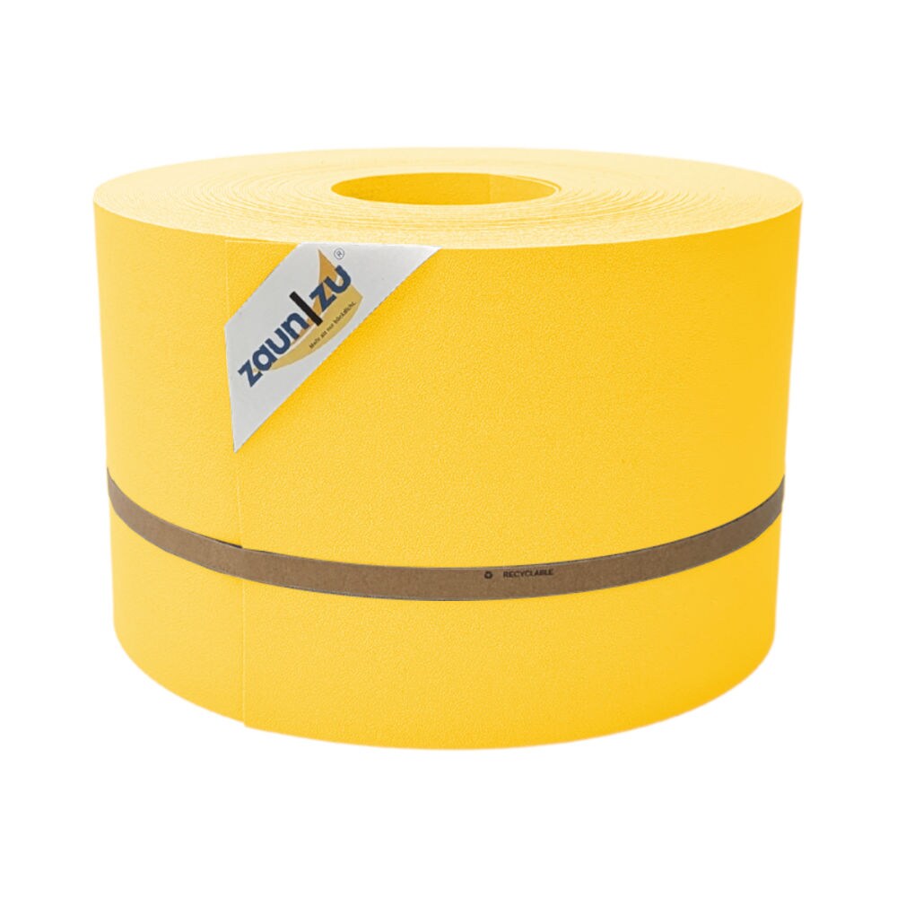 zaun|zu&reg; Sichtschutzstreifen Premium f&uuml;r Doppelstabmatten Zaunblende Gelb, 50m - Bild 1