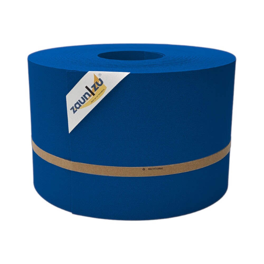 zaun zu® Sichtschutzstreifen Premium für Doppelstabmatten Zaunblende Enzianblau, 50m