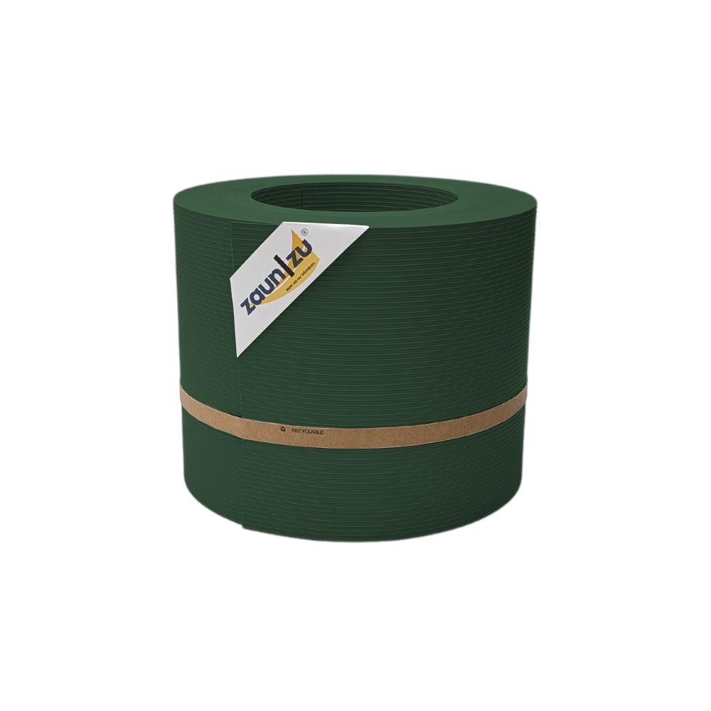 zaun|zu&reg; Sichtschutzstreifen Rille PP f&uuml;r Doppelstabmatten Zaun Tannengr&uuml;n 26m - Bild 1