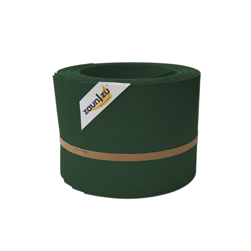 zaun zu® Sichtschutzstreifen Rille 10x Einzelstreifen 2,55m Sichtschutz Tannengrün, 10 x 2,55m