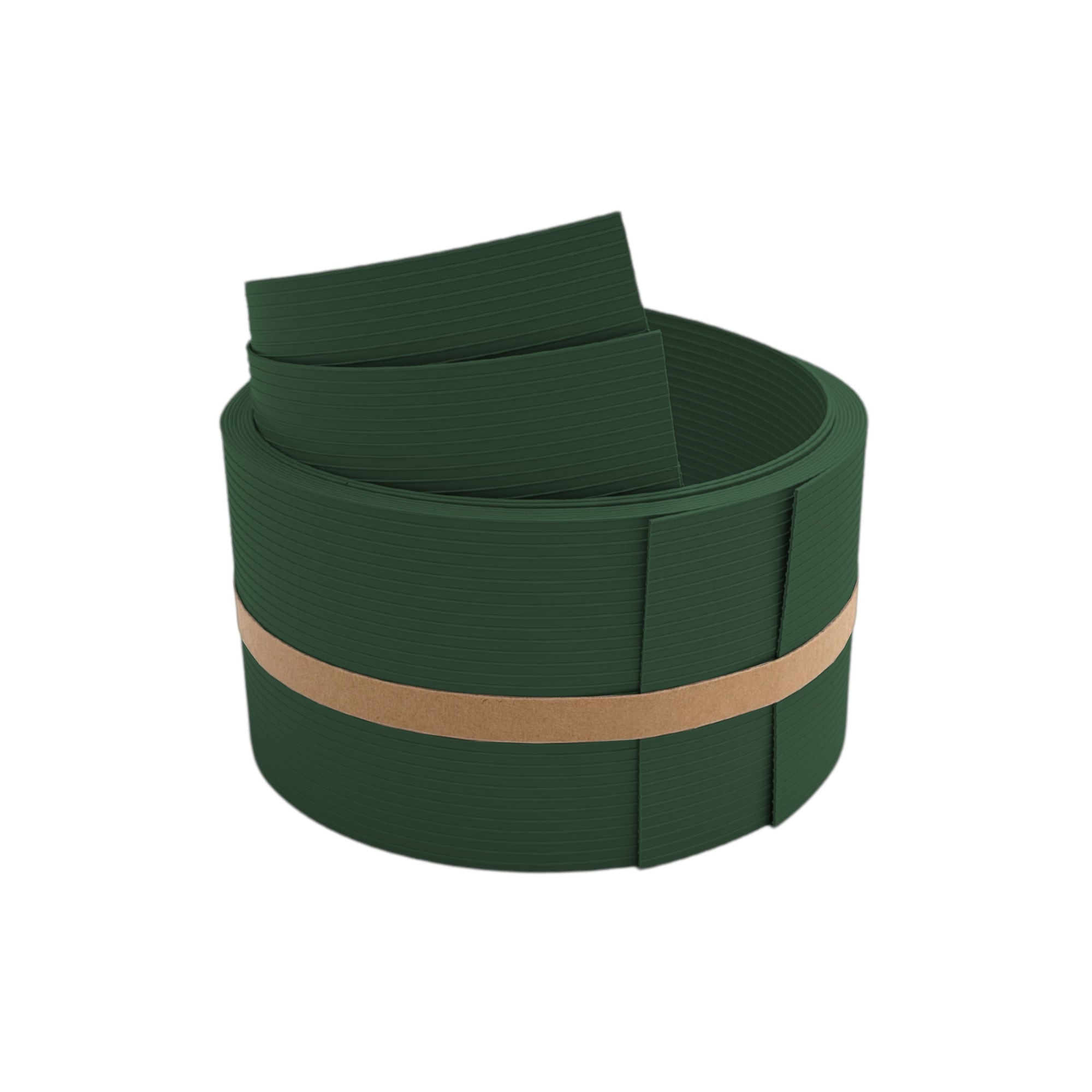 zaun|zu&reg; Sichtschutzstreifen RILLE HALBE f&uuml;r Doppelstabzaun Tannengr&uuml;n 2,55m - Bild 1