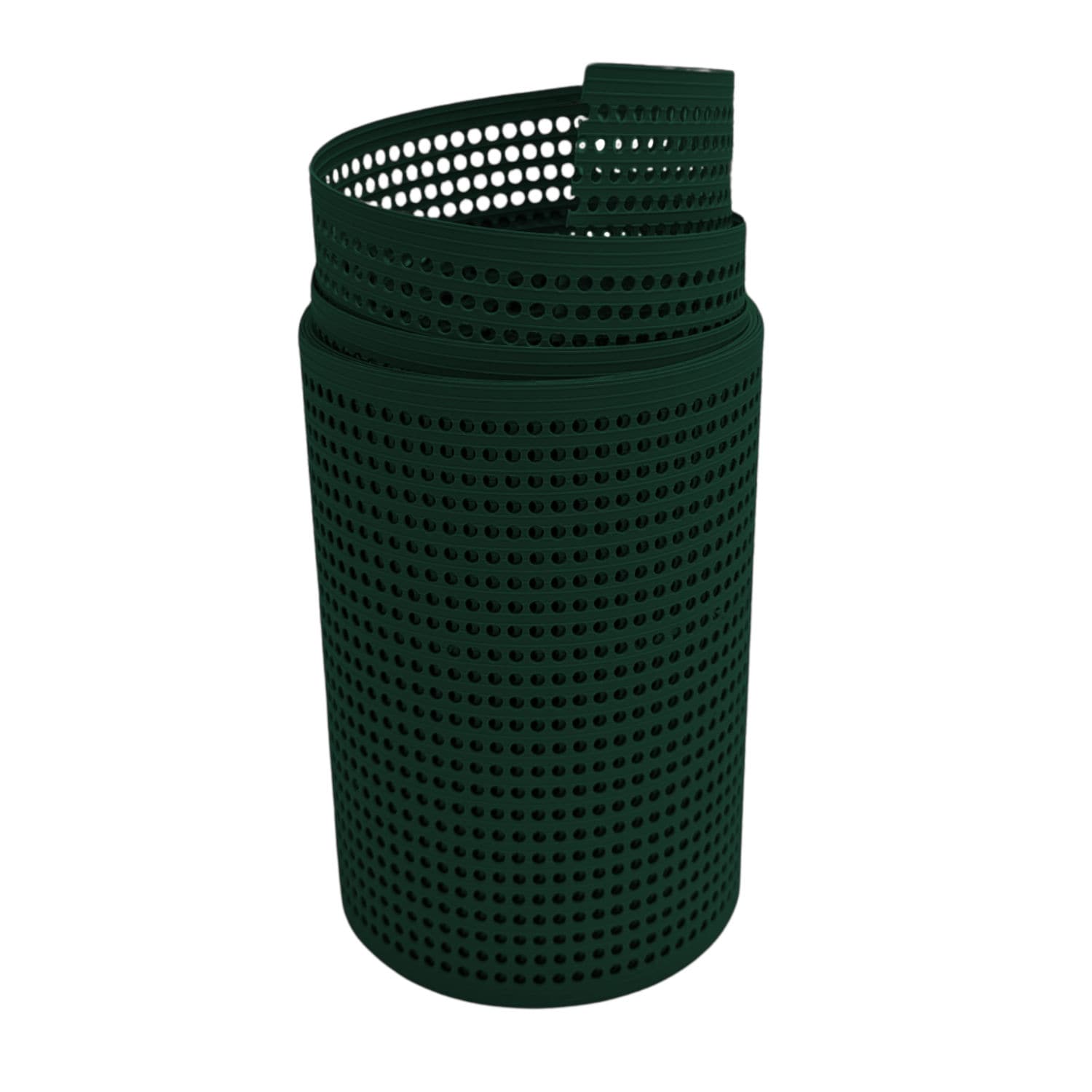 zaun|zu&reg; Sichtschutzstreifen Rille Gelocht 30 Prozent PP Streifen Gr&uuml;n 2,55m - Bild 1