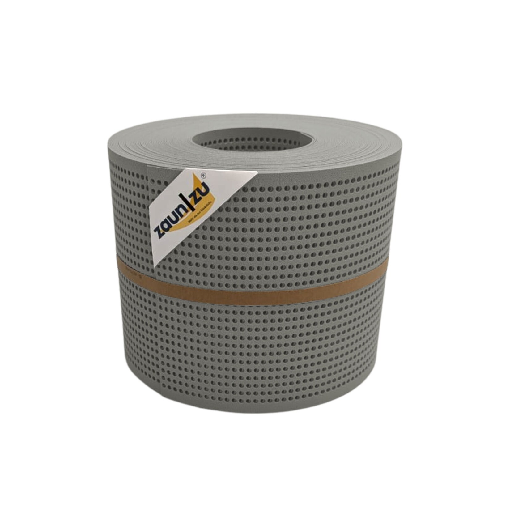 zaun zu® Sichtschutzstreifen PP Premium Gelocht 30 Prozent Streifen Steingrau 26m