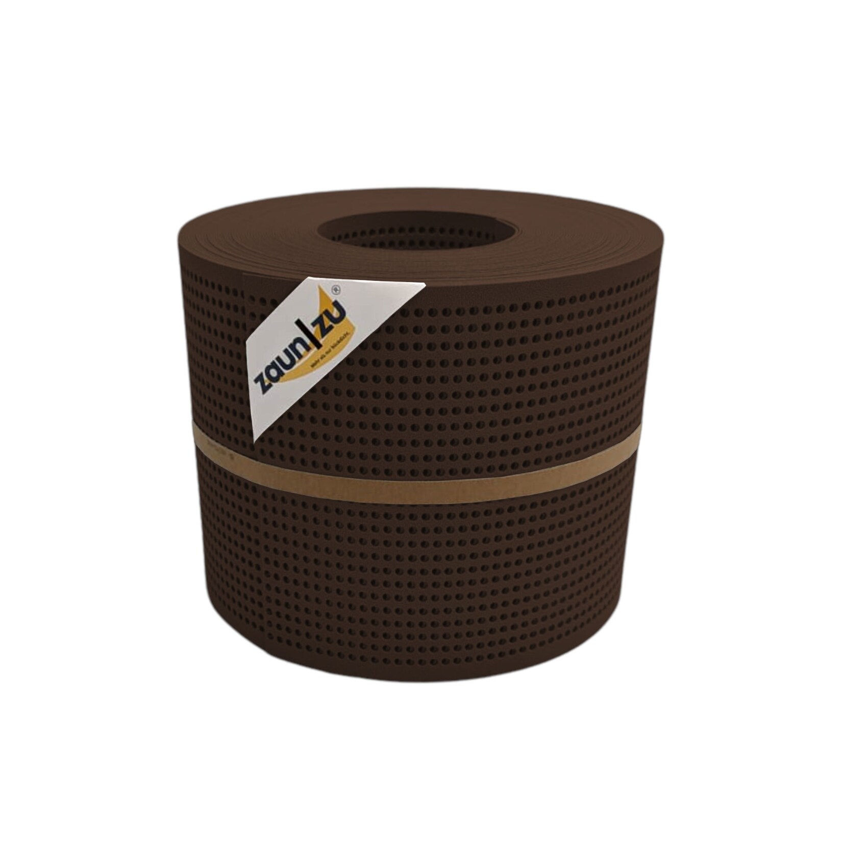 zaun zu® Sichtschutzstreifen PP Premium Gelocht 30 Prozent Streifen Braun 26m