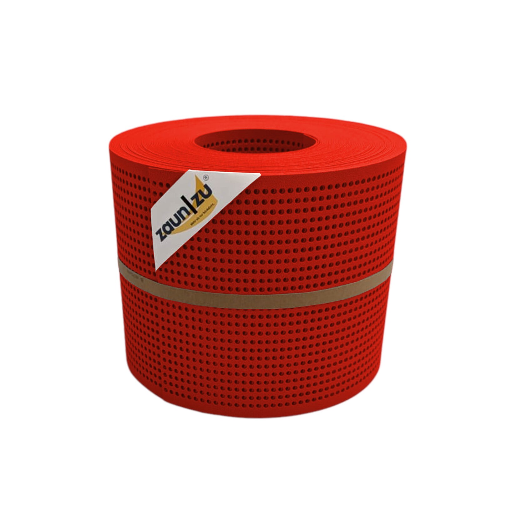 zaun zu® Sichtschutzstreifen PP Premium Gelocht 30 Prozent Streifen Rot 26m