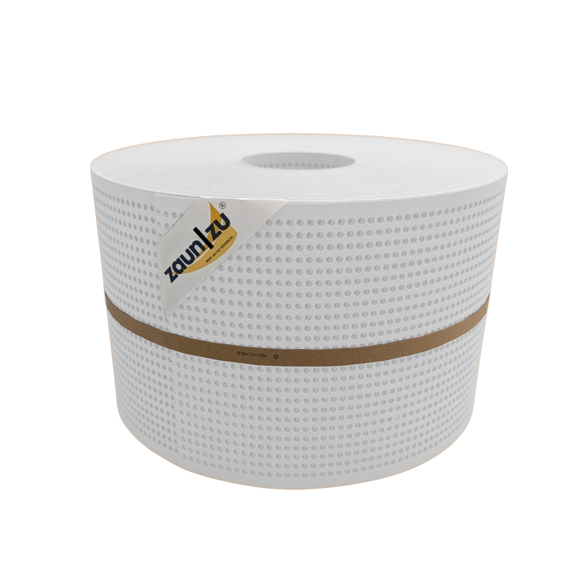 zaun|zu&reg; Sichtschutzstreifen PP Premium Gelocht 30 Prozent Streifen Wei&szlig; 50m - Bild 1