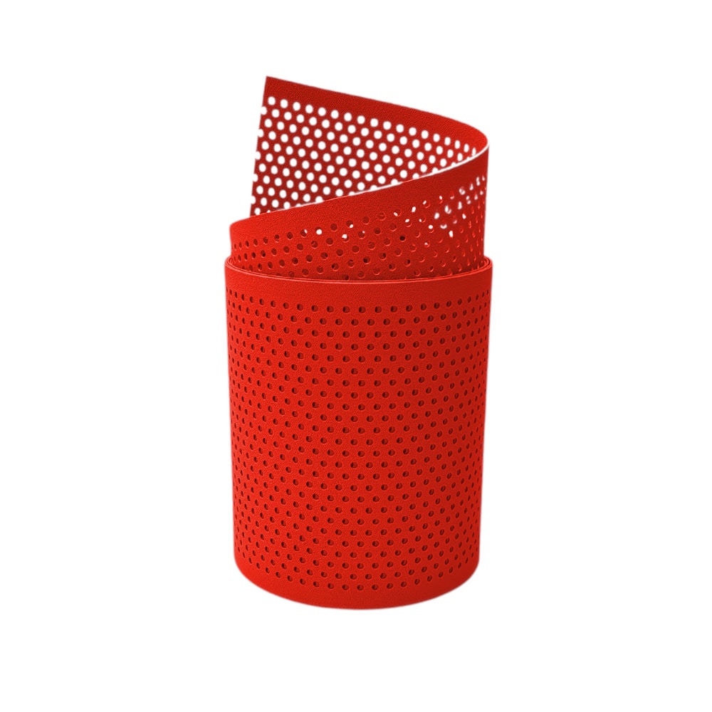 zaun|zu&reg; Sichtschutzstreifen PP Premium Gelocht 20 Prozent Streifen Rot 2,55m - Bild 1