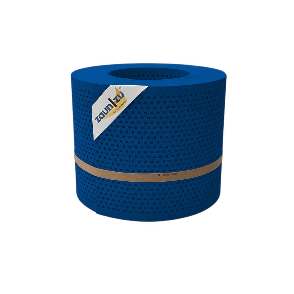 zaun zu® Sichtschutzstreifen PP Premium Gelocht 20 Prozent Streifen Enzianblau 26m