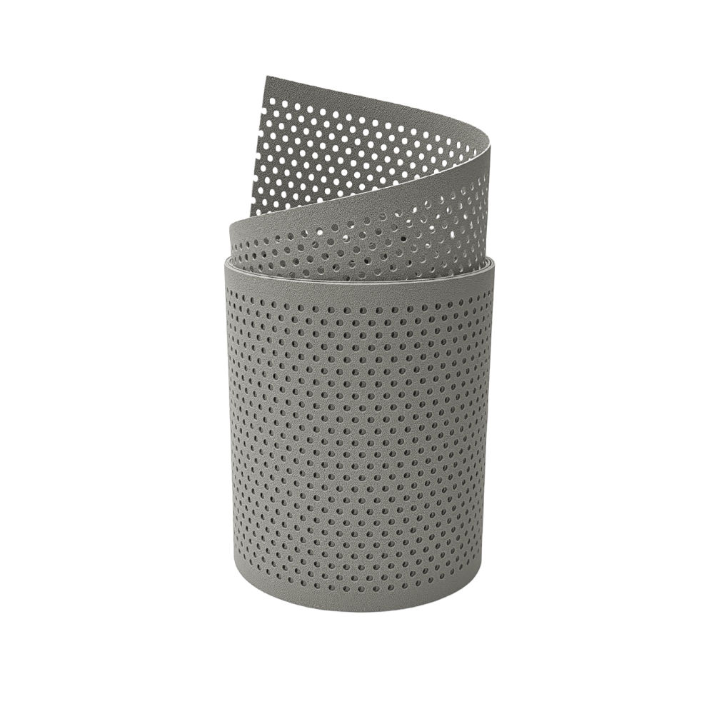 zaun|zu&reg; Sichtschutzstreifen PP Premium Gelocht 20 Prozent Streifen Steingrau 2,55m - Bild 1