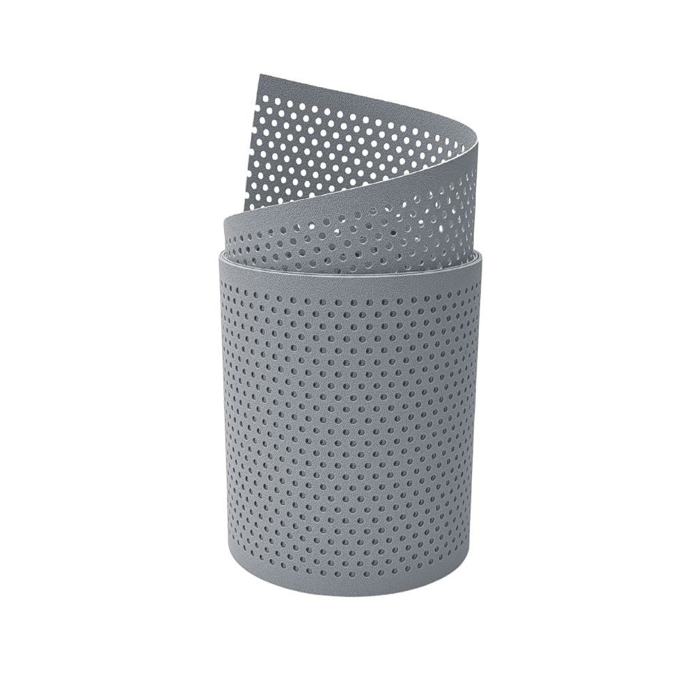 zaun|zu&reg; Sichtschutzstreifen PP Premium Gelocht 20 Prozent Streifen Fenstergrau 2,55m - Bild 1