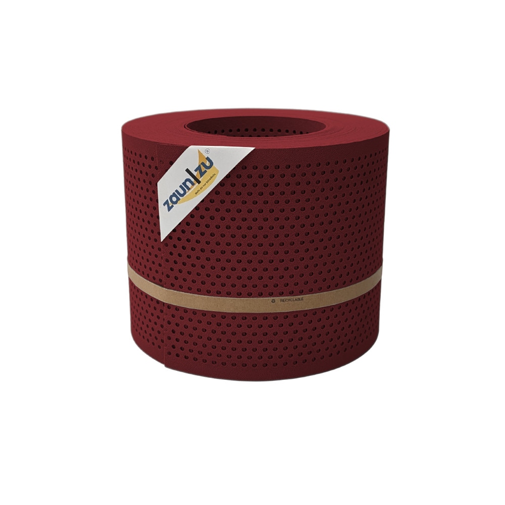 zaun|zu&reg; Sichtschutz PP Premium Gelocht 20 Prozent Streifen Bordeauxrot 26m - Bild 1