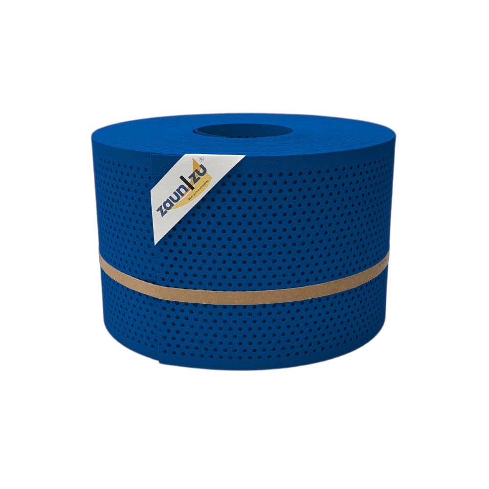 zaun|zu&reg; Sichtschutzstreifen PP Premium Gelocht 20 Prozent Streifen Enzianblau 50m - Bild 1