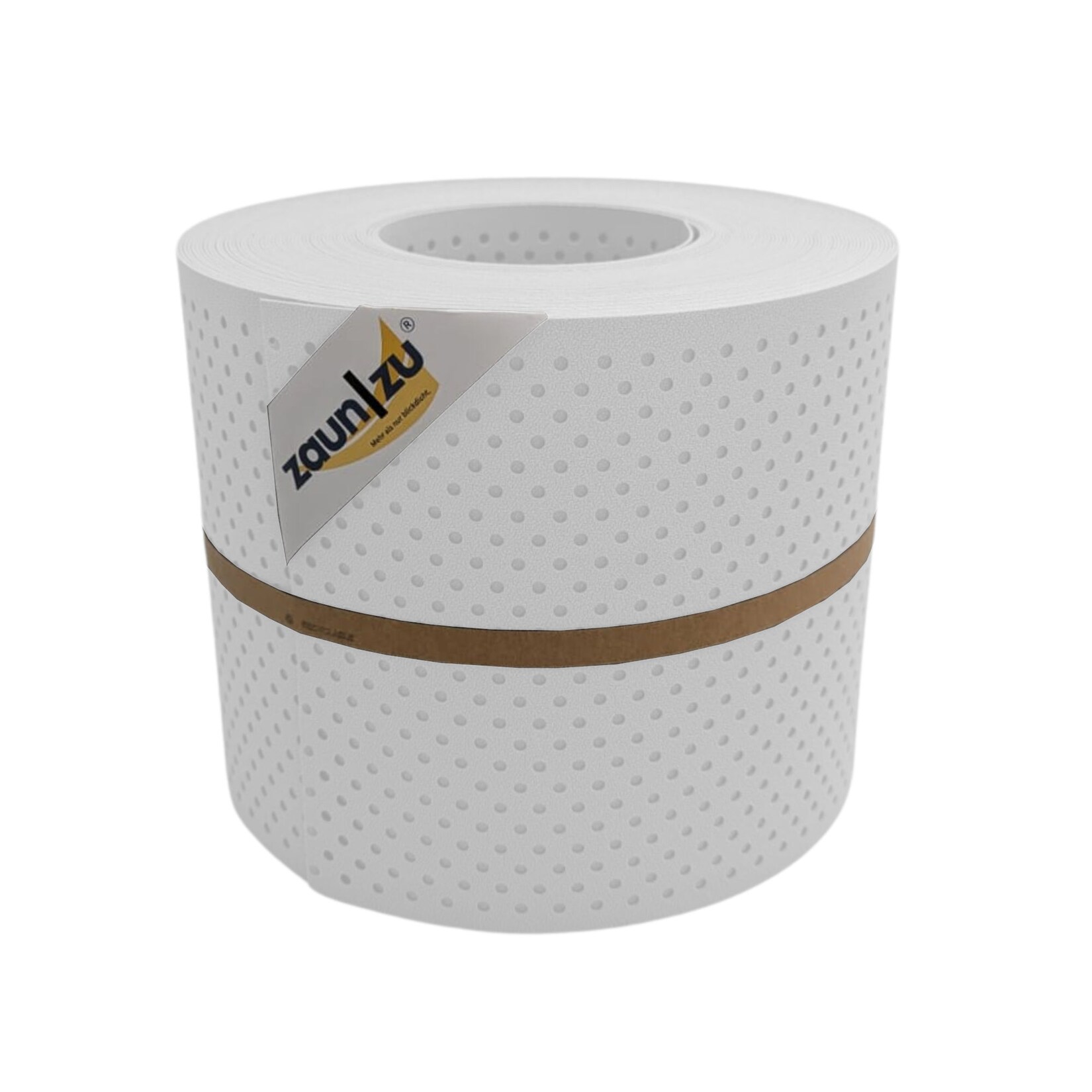 zaun zu® Sichtschutzstreifen PP Premium Gelocht 15 Prozent Streifen Weiß 26m