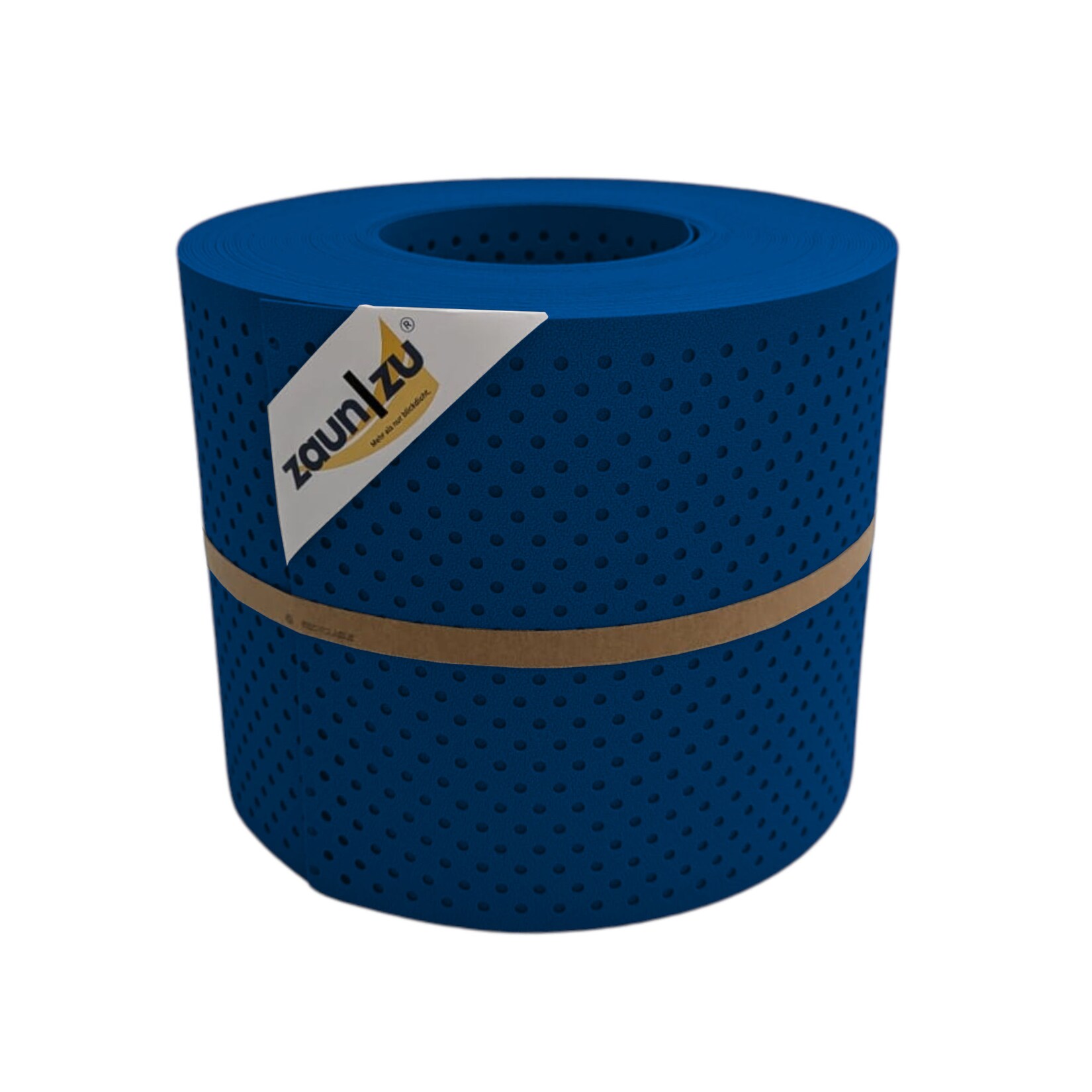 zaun zu® Sichtschutzstreifen PP Premium Gelocht 15 Prozent Streifen Enzianblau 26m