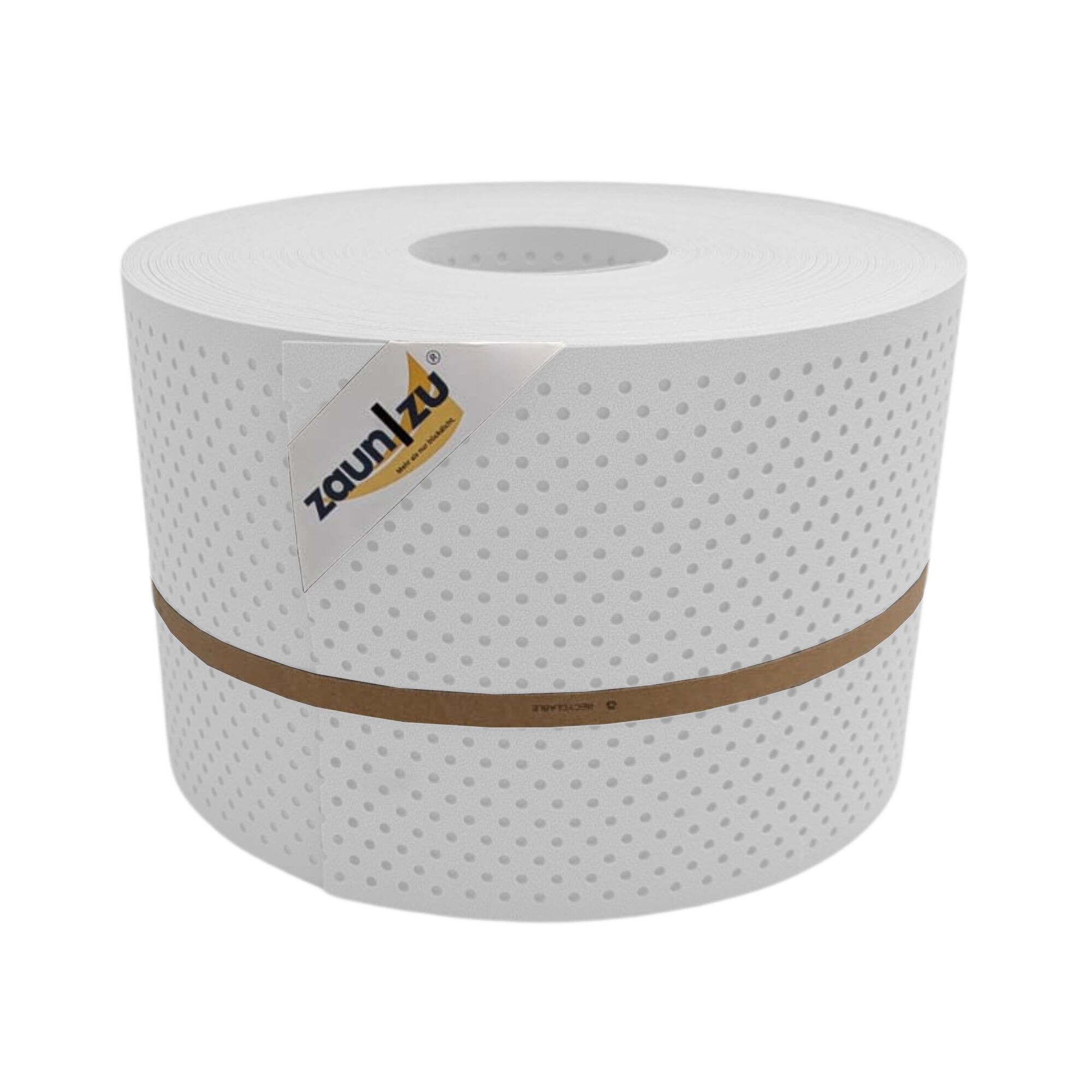 zaun|zu&reg; Sichtschutzstreifen PP Premium Gelocht 15 Prozent Streifen Wei&szlig; 50m - Bild 1