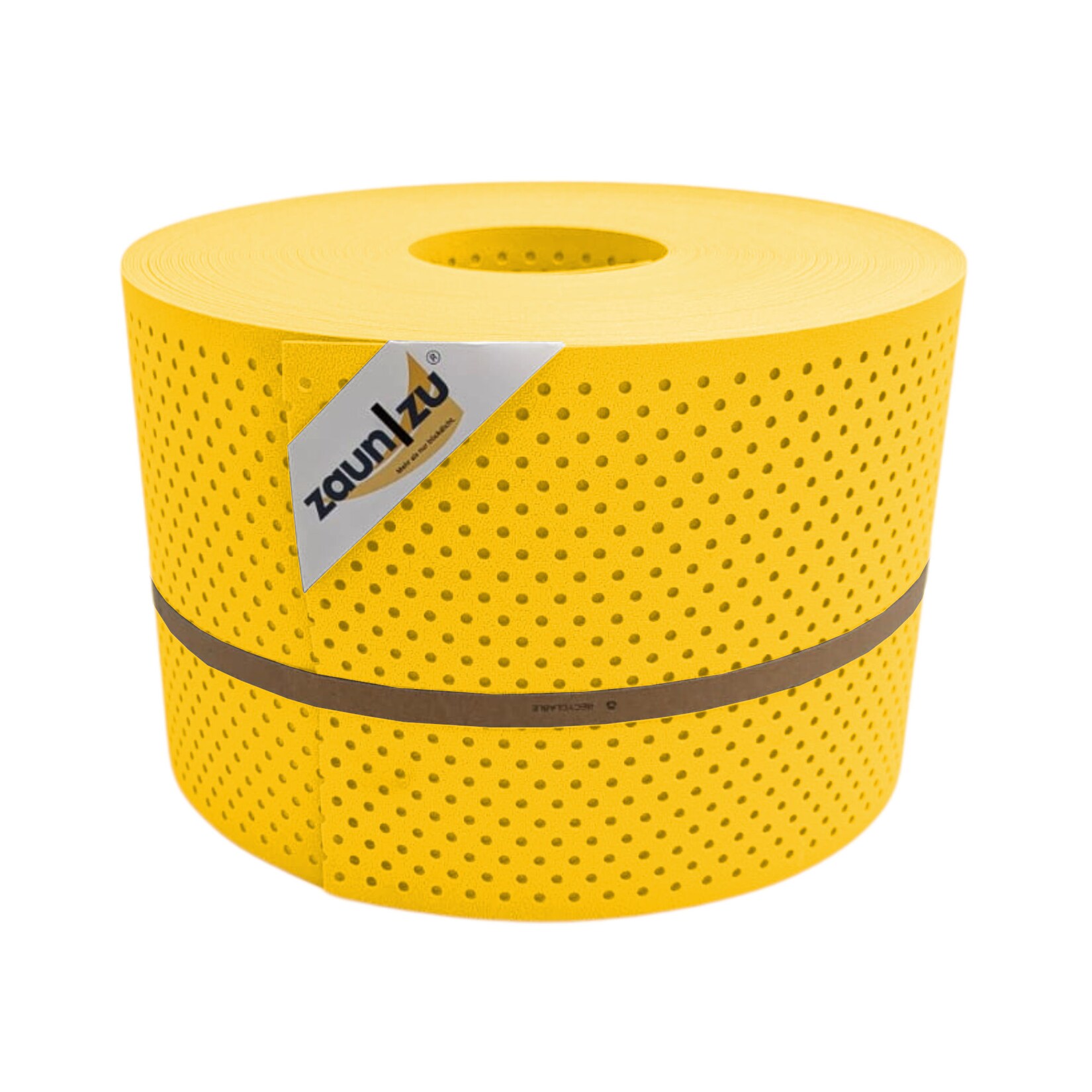zaun zu® Sichtschutzstreifen PP Premium Gelocht 15 Prozent Streifen Gelb 50m