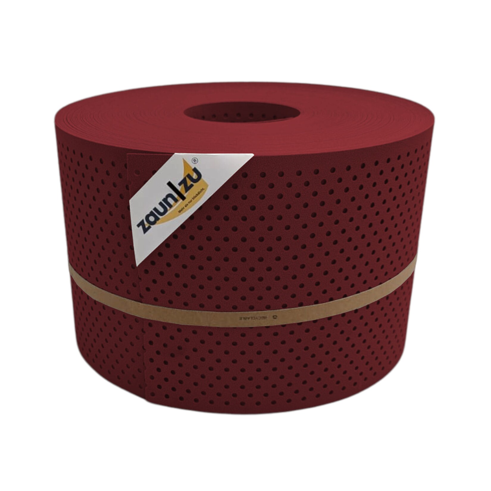 zaun zu® Sichtschutzstreifen PP Premium Gelocht 15 Prozent Streifen Bordeauxrot 50m