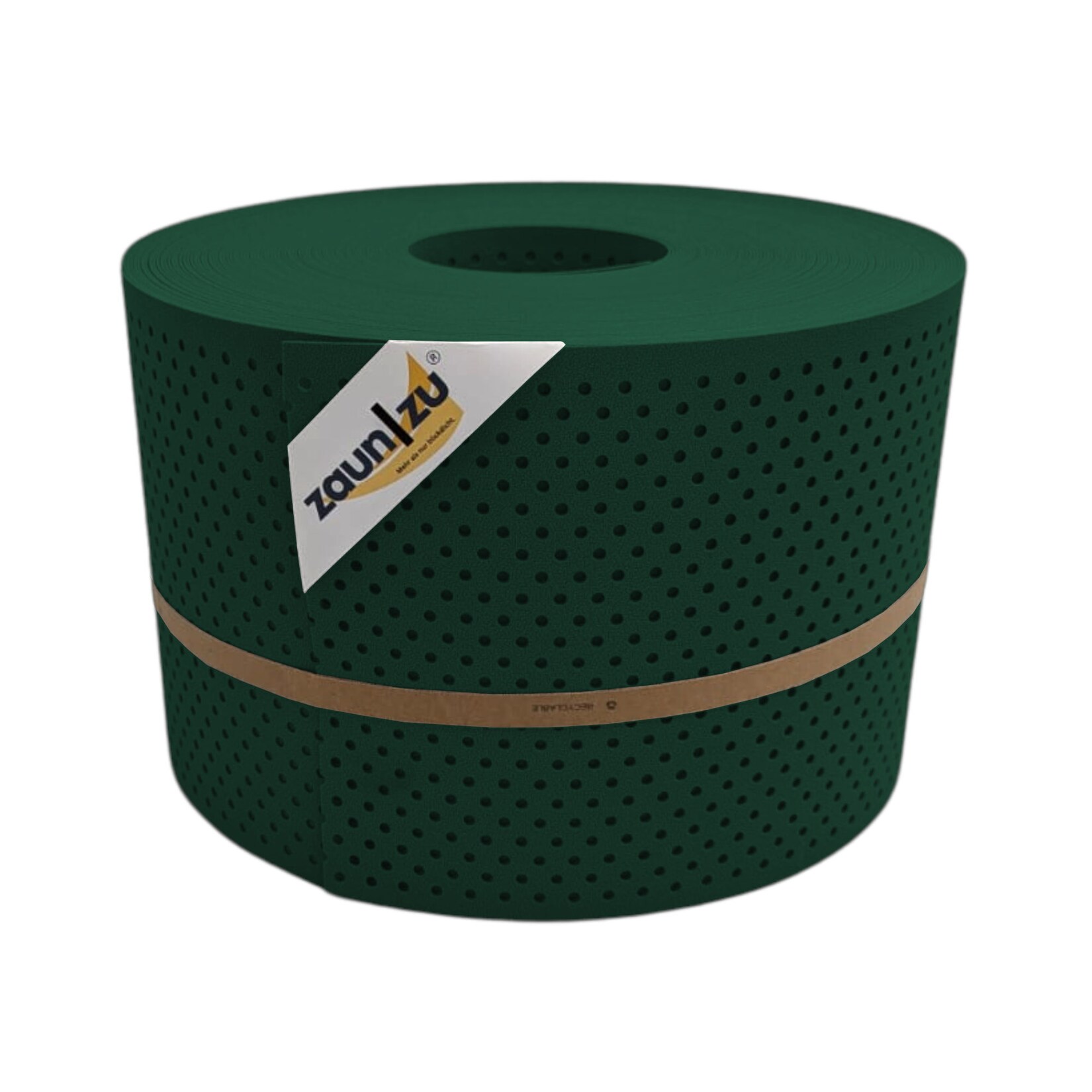 zaun zu® Sichtschutzstreifen PP Premium Gelocht 15 Prozent Streifen Grün 50m
