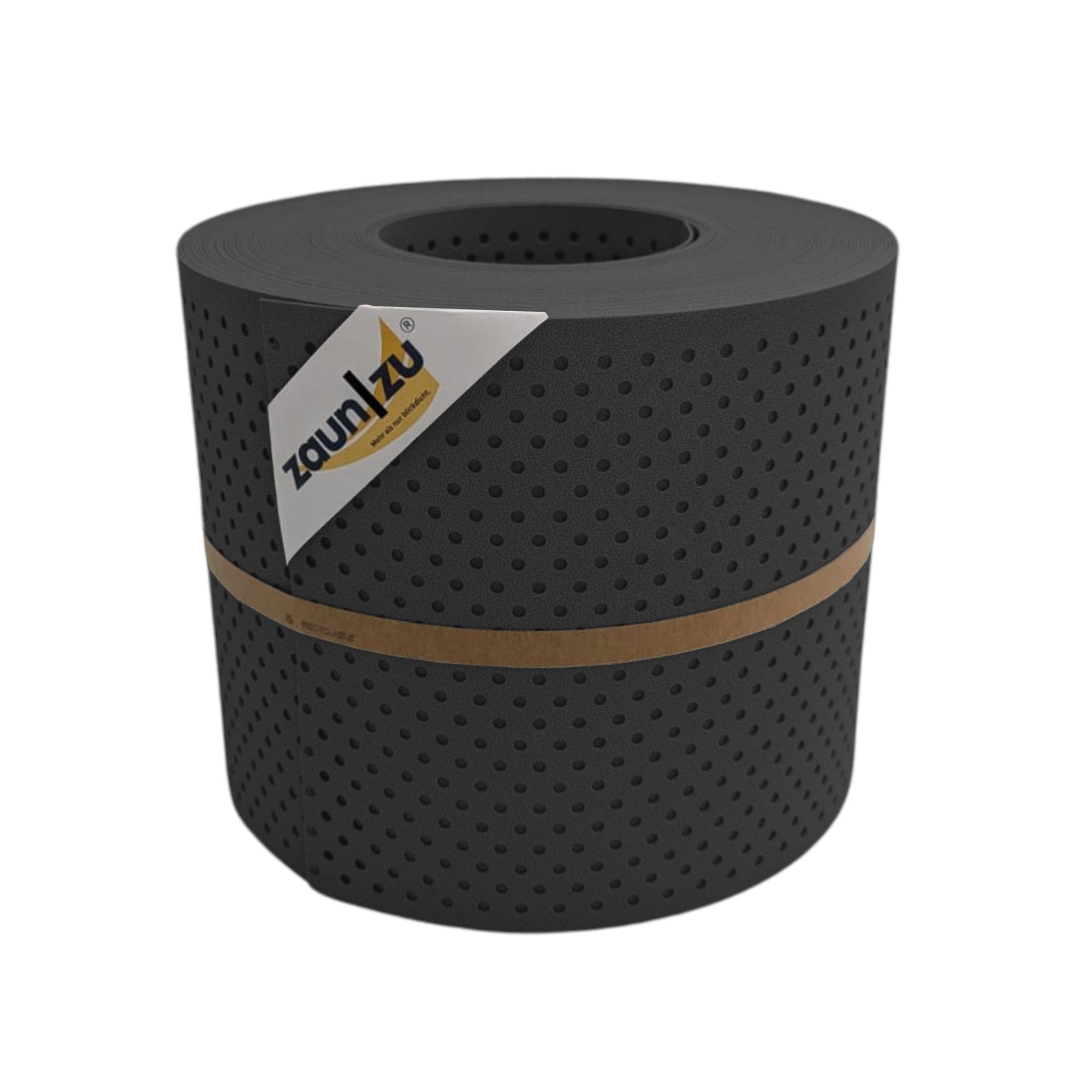 zaun|zu&reg; Sichtschutzstreifen PP Premium Gelocht 15 Prozent Streifen Anthrazit 26m - Bild 1