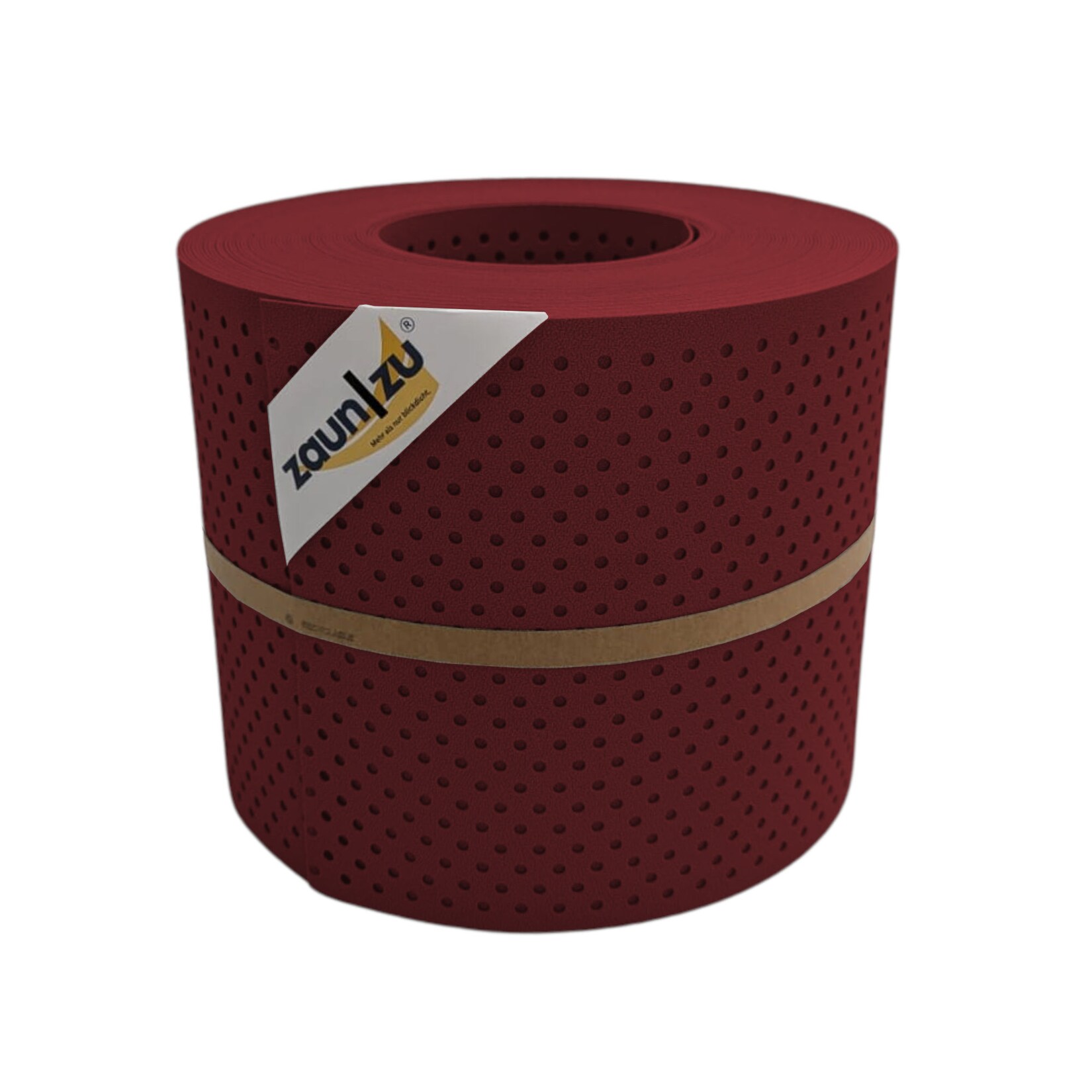 zaun zu® Sichtschutzstreifen PP Premium Gelocht 15 Prozent Streifen Bordeauxrot 26m