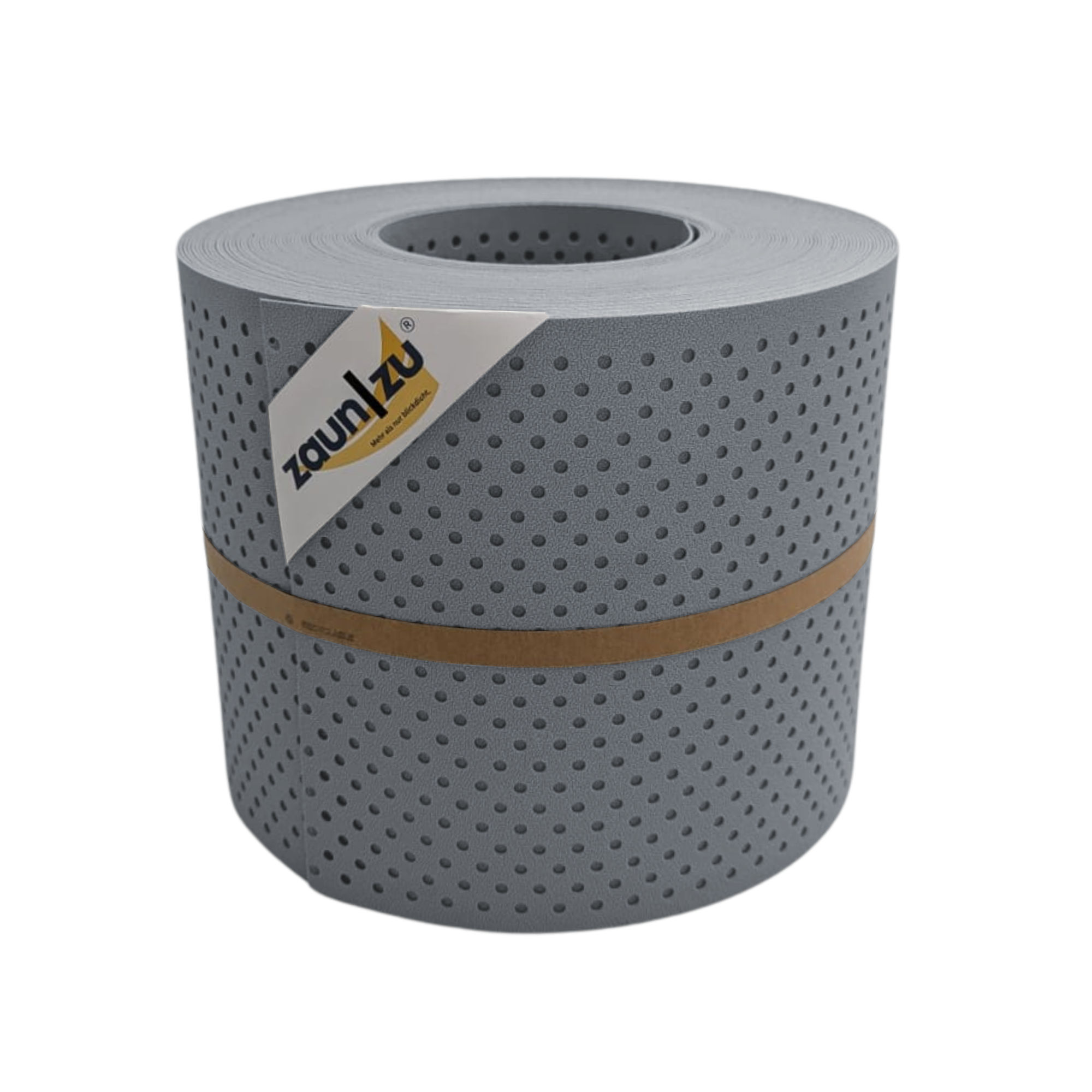 zaun|zu&reg; Sichtschutz PP Premium Gelocht 15 Prozent Streifen Fenstergrau 26m - Bild 1