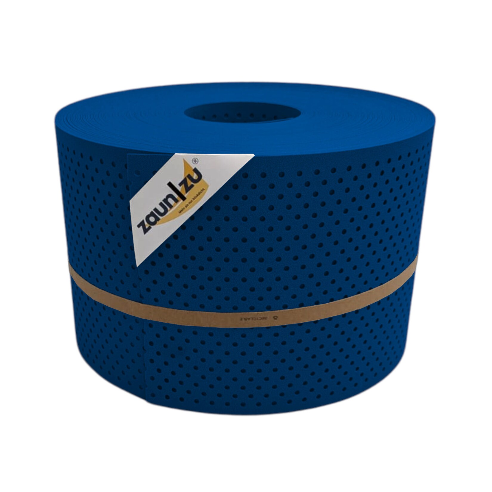 zaun zu® Sichtschutzstreifen PP Premium Gelocht 15 Prozent Streifen Enzianblau 50m