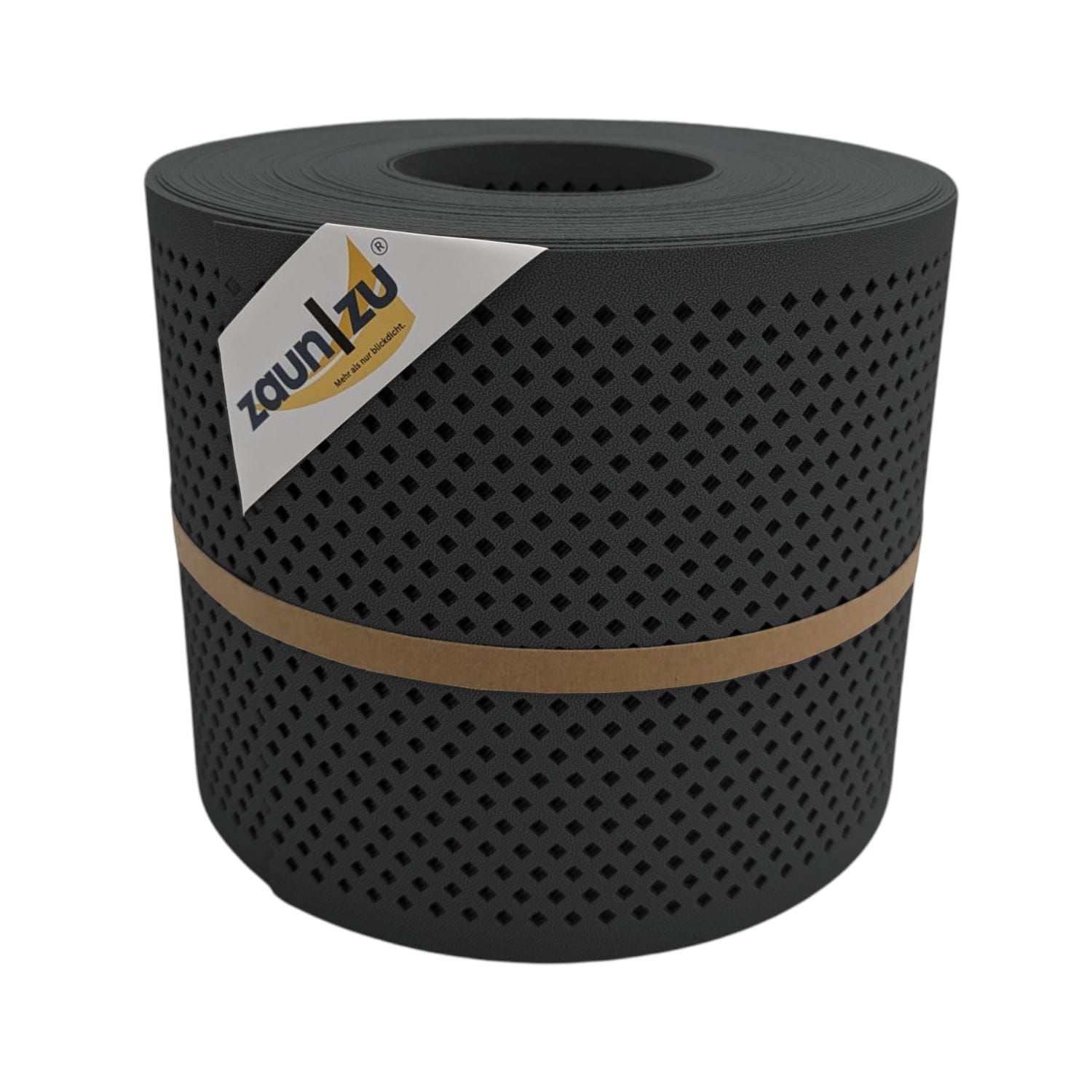 zaun|zu&reg; Sichtschutzstreifen Premium Gelocht Diamant-Muster f&uuml;r Doppelstabmatten Anthrazit 26m - Bild 1