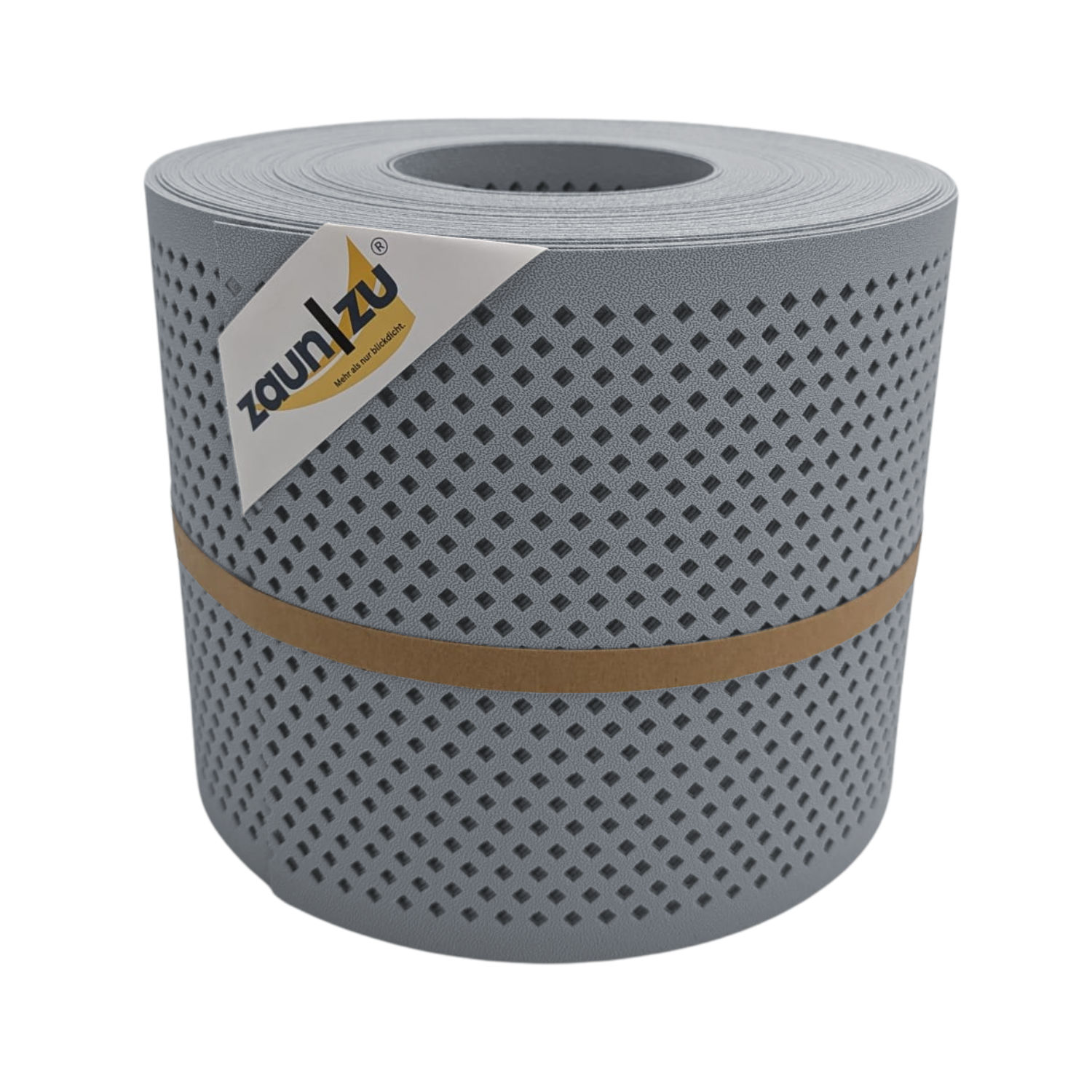 zaun|zu&reg; Sichtschutz Premium Gelocht Diamant-Muster f&uuml;r Doppelstabmatten Fenstergrau 26m - Bild 1