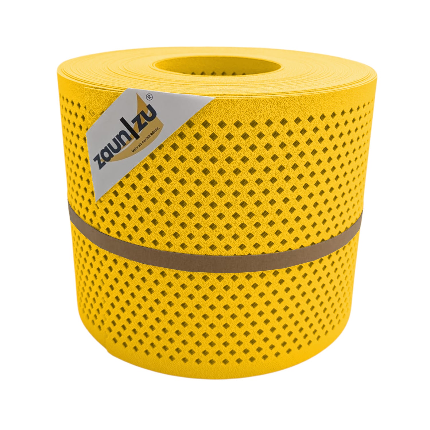 zaun|zu&reg; Sichtschutz Premium Gelocht Diamant-Muster f&uuml;r Doppelstabmatten Gelb 26m - Bild 1