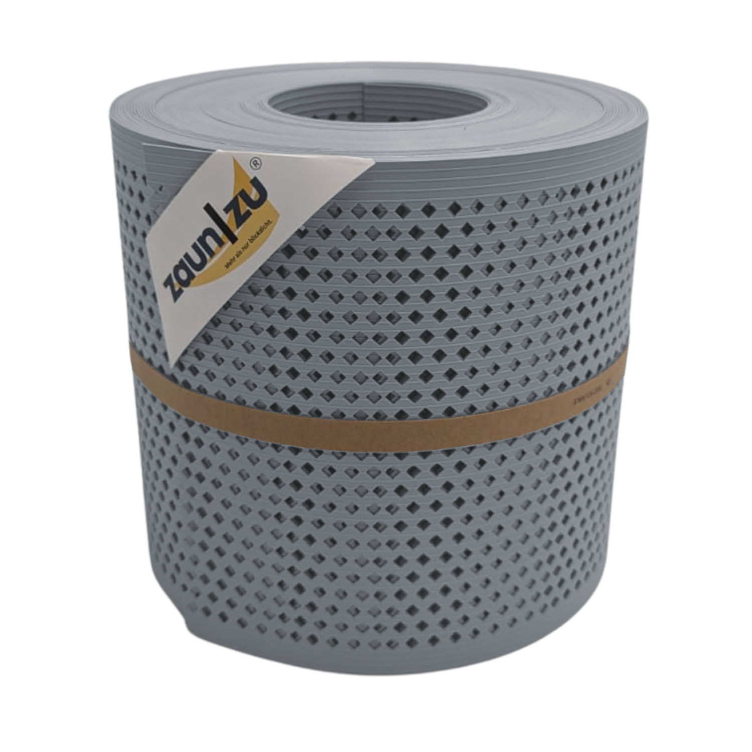 zaun|zu&reg; Sichtschutz Rille Gelocht Diamant Muster f&uuml;r Doppelstabmatten Fenstergrau 26m - Bild 1