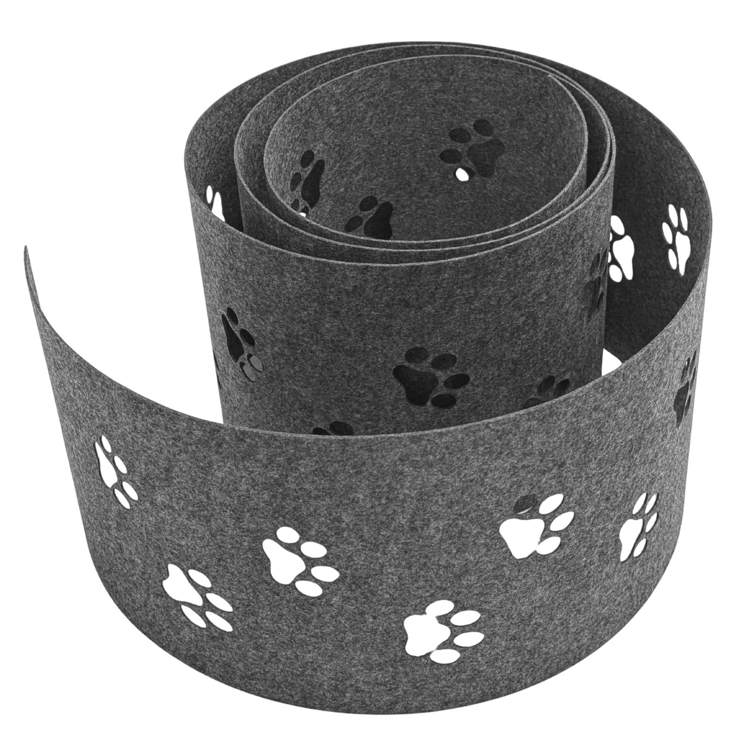 zaun|zu&reg; Sichtschutz Design Vlies Dekor Tapsi Einzelstreifen Hellgrau 2,55m - Bild 1