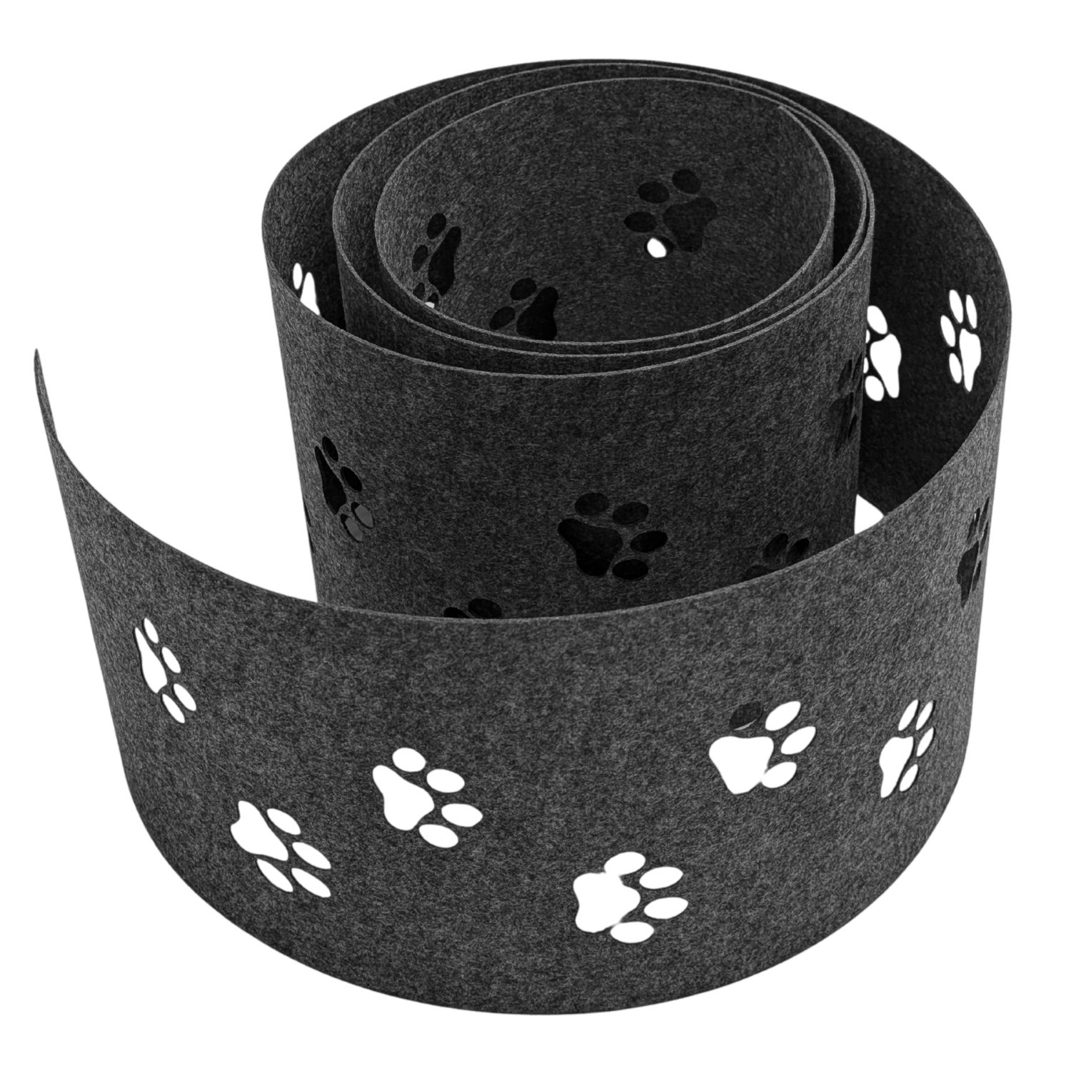 zaun|zu&reg; Sichtschutz Design Vlies Dekor Tapsi Einzelstreifen Anthrazitgrau 2,55m - Bild 1