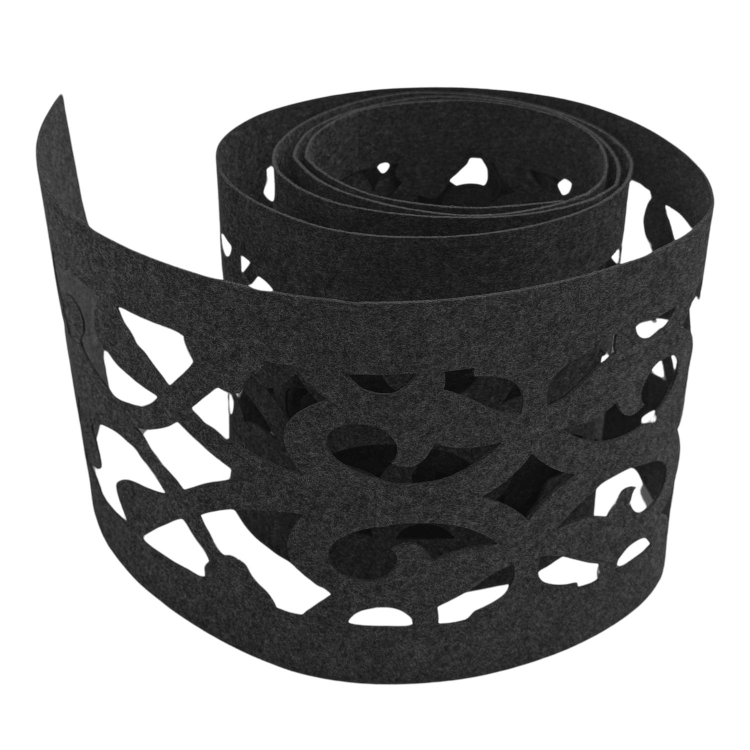 zaun|zu&reg; Sichtschutz Design Vlies Dekor Orient Einzelstreifen Schwarzgrau 2,55m - Bild 1